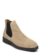 Slhblake Suede Chelsea Boot Beige Selected Homme