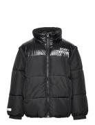 Jacket Puffer Detachable Sleev Black Lindex