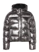 Shiny Crinckle Jojina Jacket Silver Mads Nørgaard