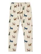 Marie Printed Leggings Cream Liewood