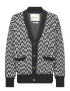 Multicolor Herringb Cardigan Black GANT