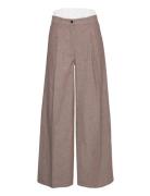 Textured Wide Pants Brown REMAIN Birger Christensen