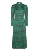 D6Moon Printed Shirt Dress Green Dante6