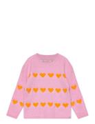 Kmgdana L/S Heart O-Neck Knt Pink Kids Only