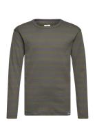 Trio Rib Tobino Tee Ls Grey Mads Nørgaard