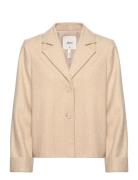 Objnicole L/S Wool Jacket Noos Beige Object