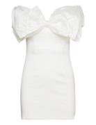 Mini Bow Dress White Bardot