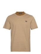 Fine Stripe Tee Khaki Fred Perry