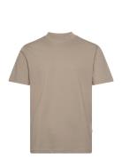 Slhrelaxcolman200 Ss O-Neck Tee S Brown Selected Homme