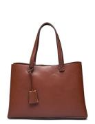 Shopper Bag With Dual Compartment Brown Mango