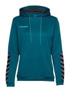 Hmlauthentic Poly Hoodie Woman Blue Hummel