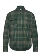 Lennon Check Shirt Green Les Deux