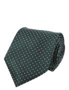 Dots Silk Tie Khaki Portia 1924