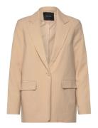 Vmcarmen Ls Loose Blazer Noos Beige Vero Moda