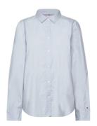 Org Co Poplin Regular Shirt Ls Blue Tommy Hilfiger