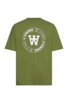 Asa Tirewall T-Shirt Gots Green Double A By Wood Wood