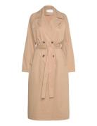 Vijancine L/S Long Trenchcoat - Noos Beige Vila