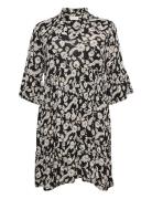 Kcami Dress Printed Black Kaffe Curve