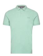 Classic Pique Polo Green Superdry