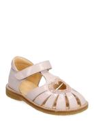 Sandals - Flat - Closed Toe - Pink ANGULUS