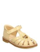 Sandals - Flat - Closed Toe Yellow ANGULUS