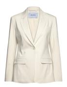 Msdexa Single Breasted Blazer White Minus