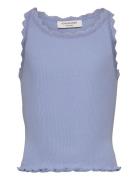 Rkbeatha Sl Top W/ Lace Blue Rosemunde Kids