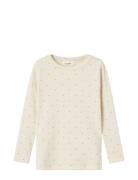 Nmfgago Ls Slim Top Lil Noos Cream Lil'Atelier