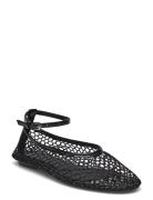 Ballet Flats With Mesh Bracelet Black Mango