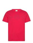 Logo Ss T-Shirt Red GANT