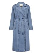 Crmika Denim Trenchcoat Blue Cream