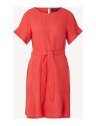 Meghan Linen Dress Red Lexington Clothing