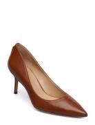 Lanette Leather Pump Brown Lauren Ralph Lauren