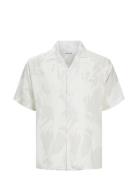 Jjjeff Abstract Print Resort Shirt Ss White Jack & J S