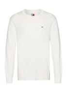 Tjm Slim Essntls C-Neck Sweater White Tommy Jeans