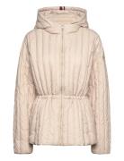 Crv Feminine Lw Down Jacket Cream Tommy Hilfiger