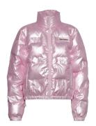 Madeline Debossed Puffer Jacket Pink Juicy Couture