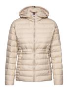 Feminine Lw Down Jacket Cream Tommy Hilfiger