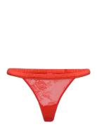 Lace Satin Thong Red Understatement Underwear