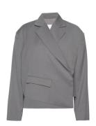 Overlap Suiting Blazer Grey REMAIN Birger Christensen