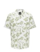 Onsdash Life Reg Visc Aop Ss Shirt Noos Green ONLY & SONS