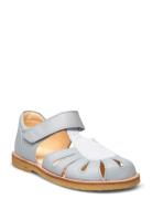 Sandals - Flat - Closed Toe - Blue ANGULUS