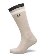 Bold Tipped Towelling Sock Beige Fred Perry