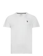 Uspa T-Shirt V-Neck Cem Men White U.S. Polo Assn.