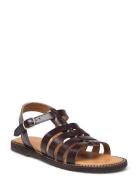 Sandals - Flat - Open Toe - Op Brown ANGULUS