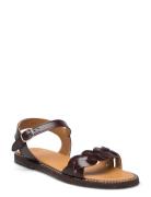 Sandals - Flat - Open Toe - Op Brown ANGULUS