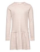 Dress L/S Modal Striped Pink Petit Piao