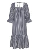 Striped Midi Dress Blue Stella Nova