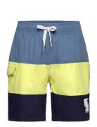 Swim Long Shorts, Colorblock Patterned Color Kids