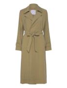 Flowy Lapel Trench Khaki Mango